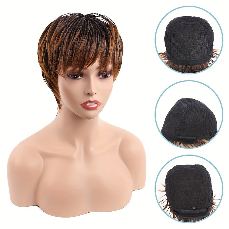 Elegant 10" Glueless Pixie Cut Wig