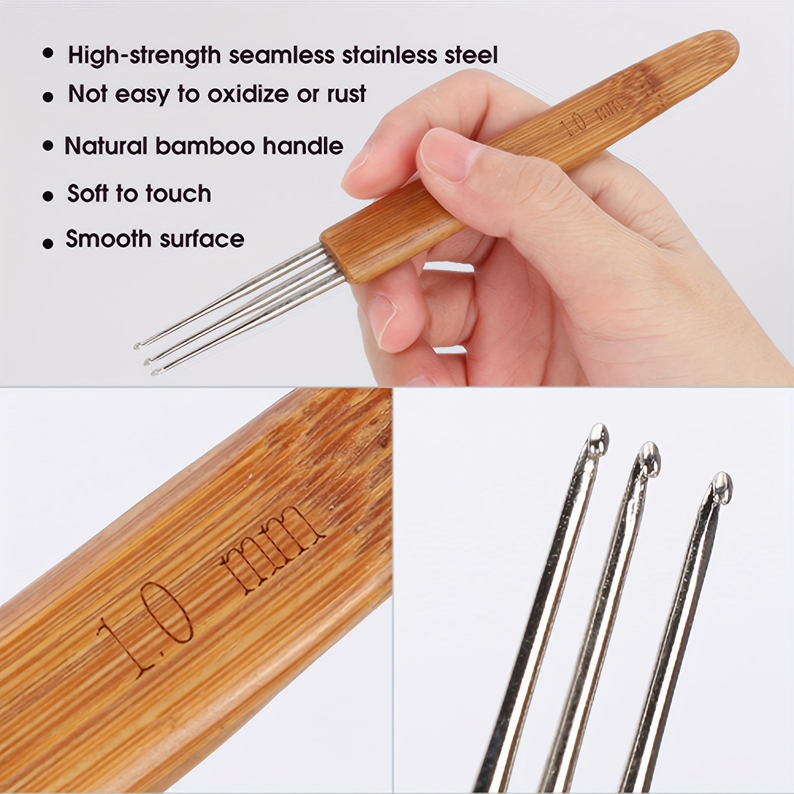 9Pcs/set Hair Crochet Hook Tool