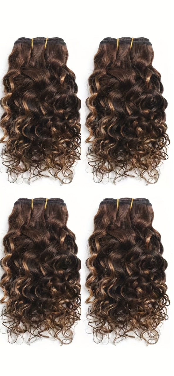 4 Unprocessed Virgin Hair Bundles 8inch