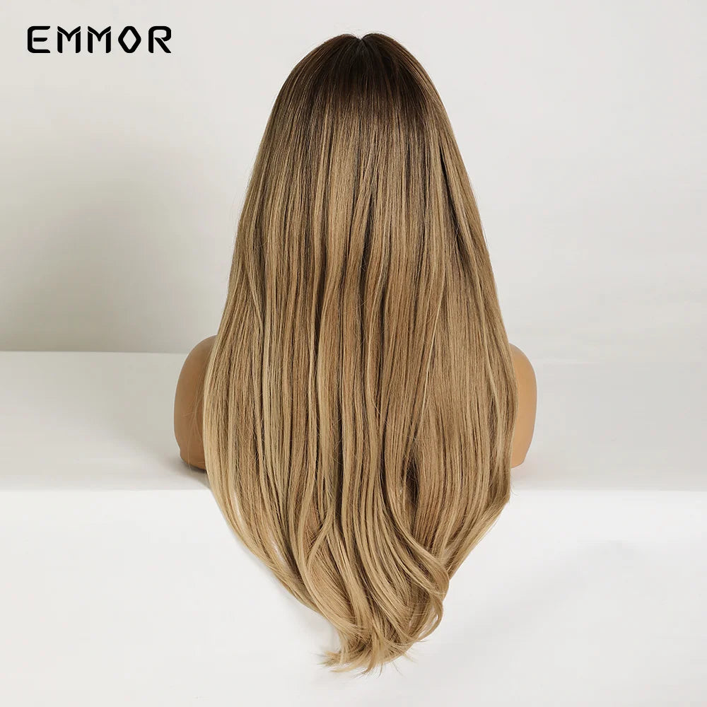 Long Natural Middle Part Wig