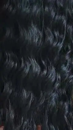 Lydia Long Wavy V Part Black Wig