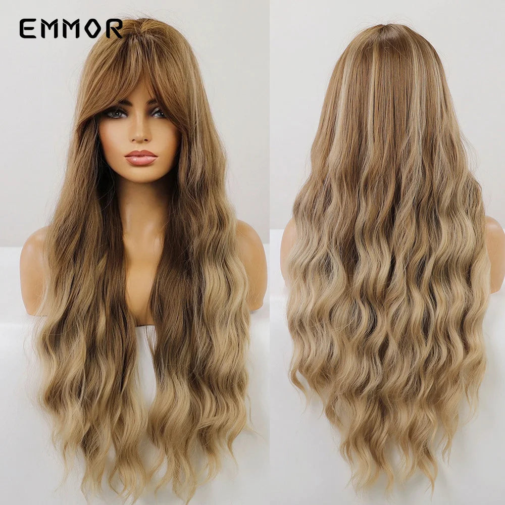 Ombre Black to Light Blonde Hair Wig