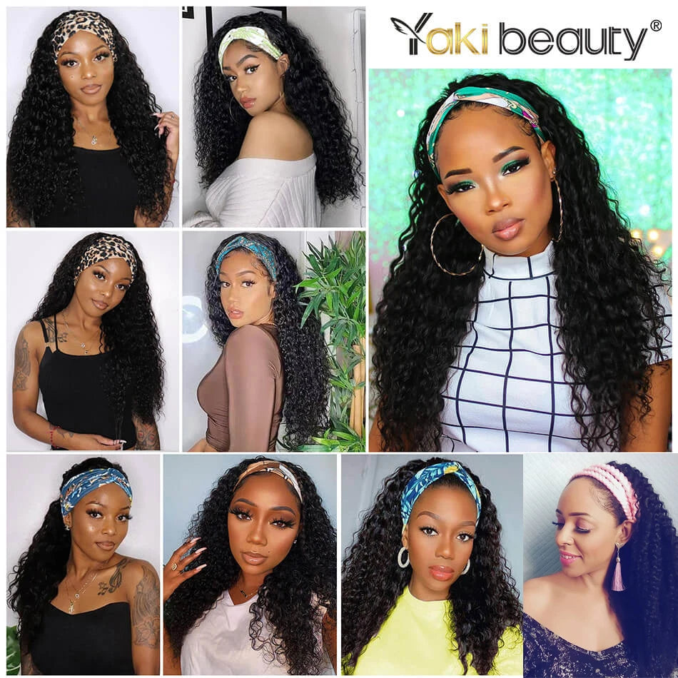 28Inch Synthetic Ice Headband Wig