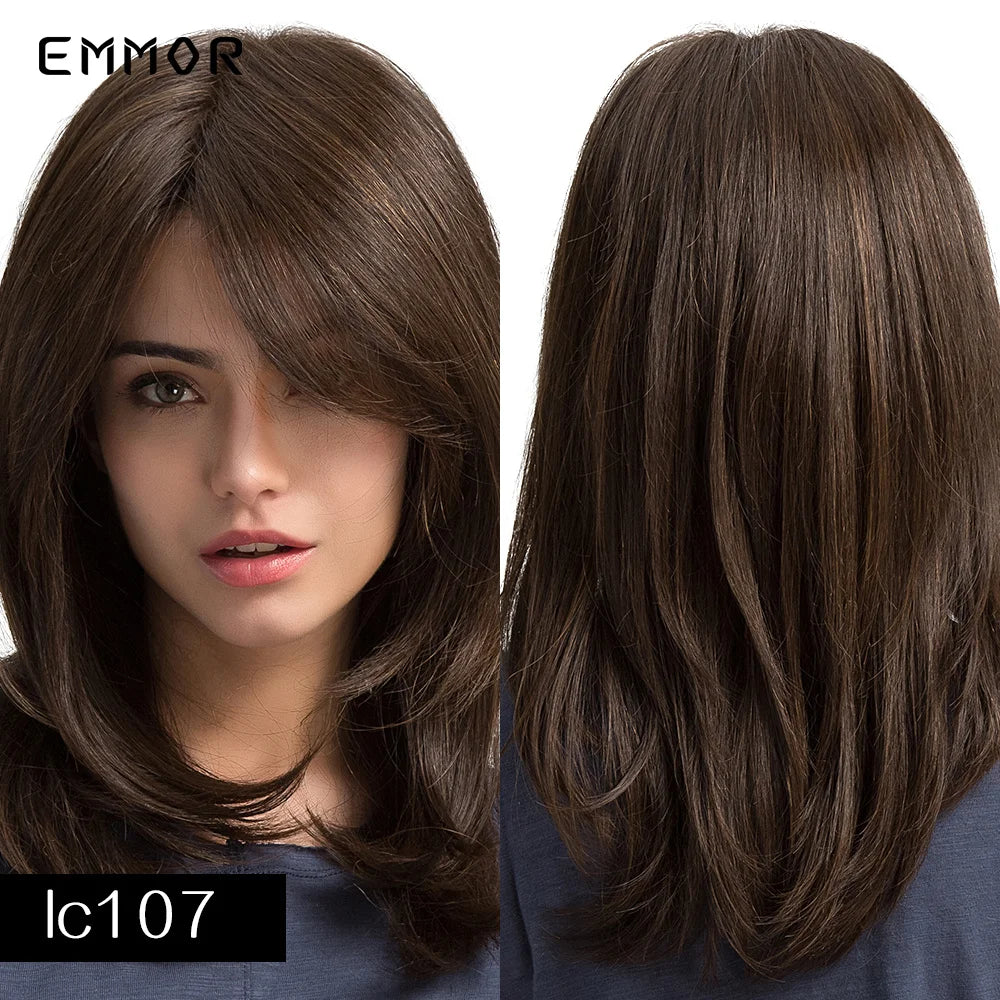 Long Wavy Wigs Brown with Blonde Wigs