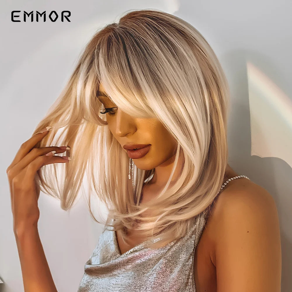 Ombre Brown to Blonde Wigs