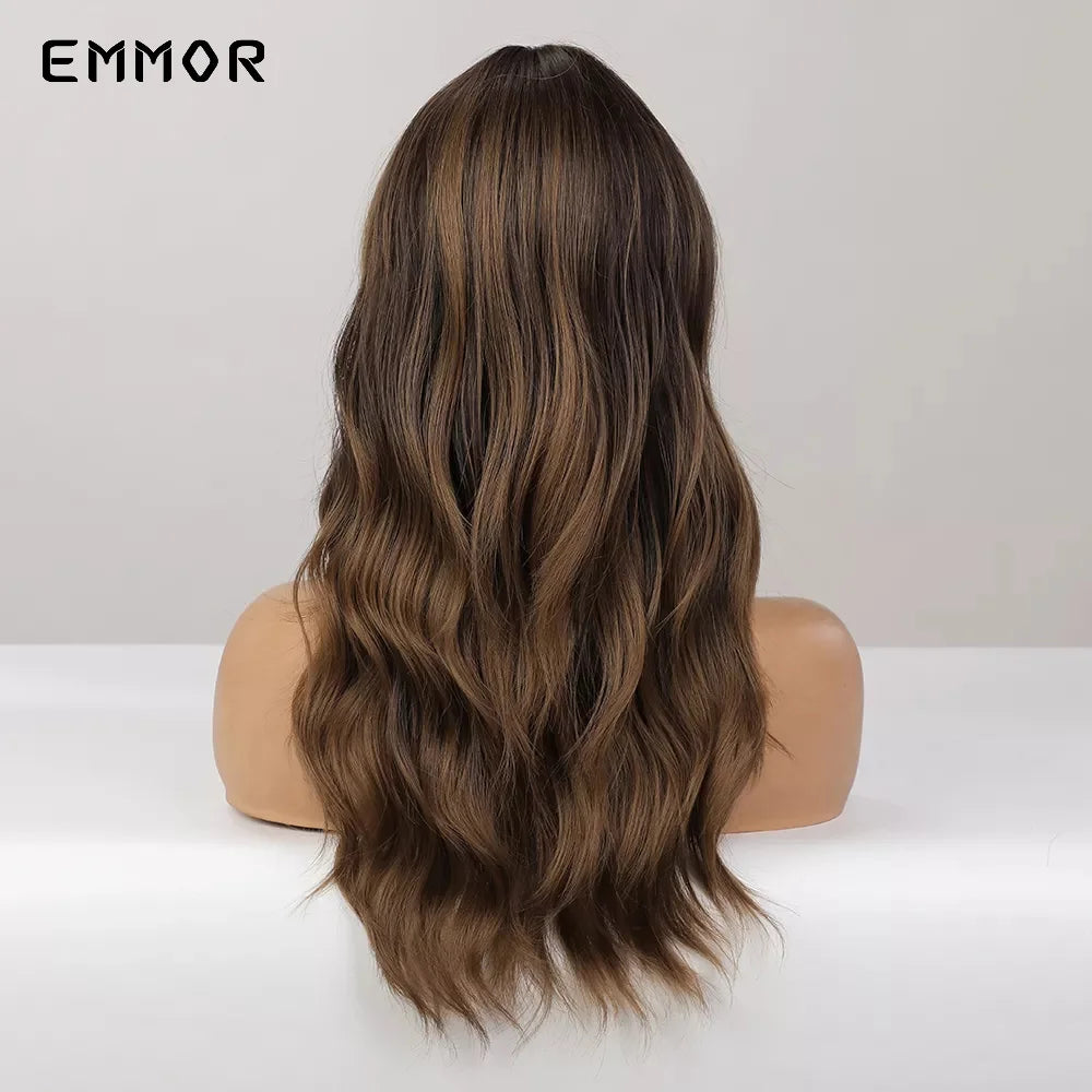 Chestnut Brown Wig with Bangs