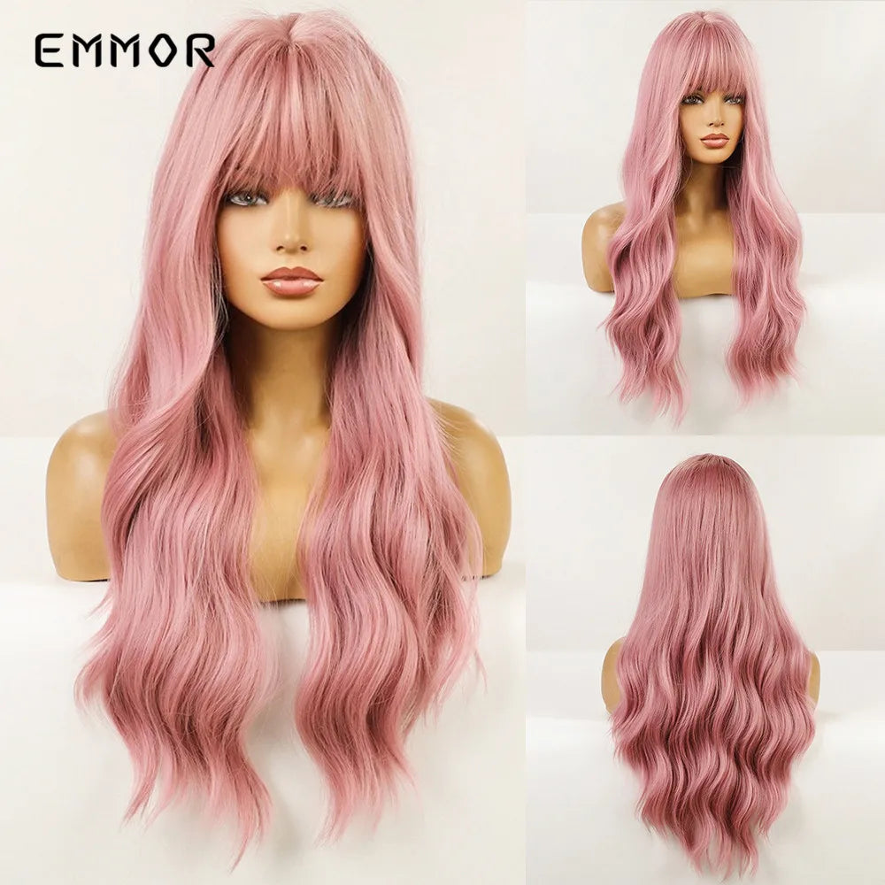 Long Body Natural Pink Wig