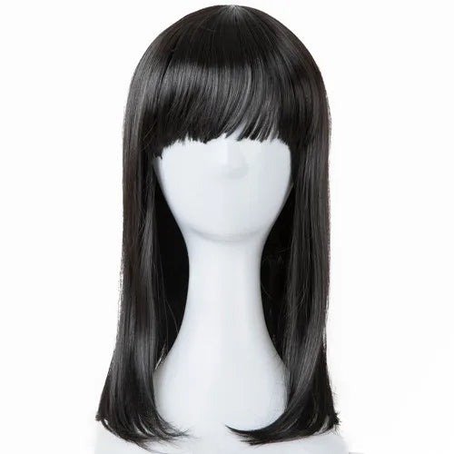 Black Wigs Fei-Show Synthetic Heat Resistant Fiber Wavy Child Hair Light Brown 44 CM Head Circumference For 4-10 Year-old Girls