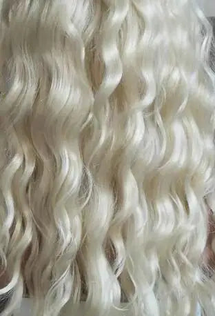 Lydia Long Wavy V Part Black Wig