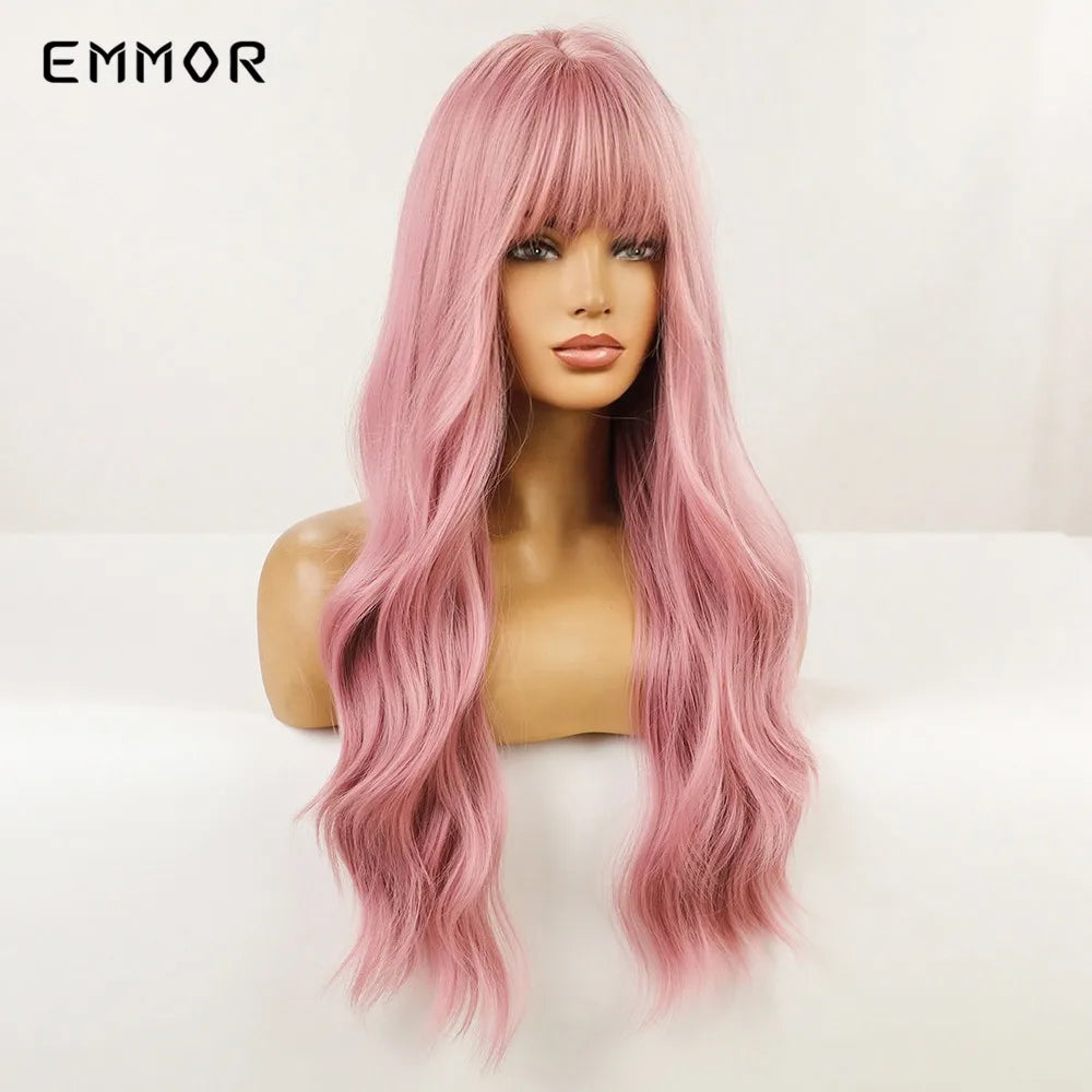 Long Body Natural Pink Wig