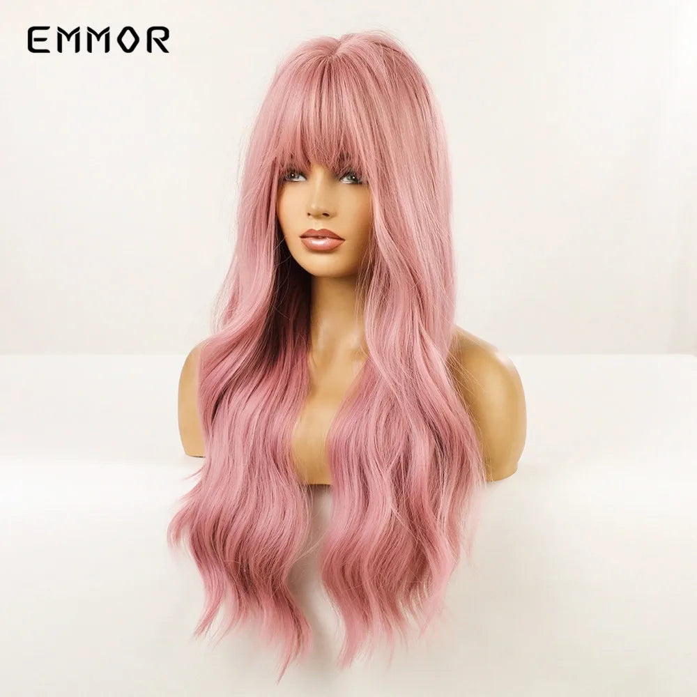 Long Body Natural Pink Wig