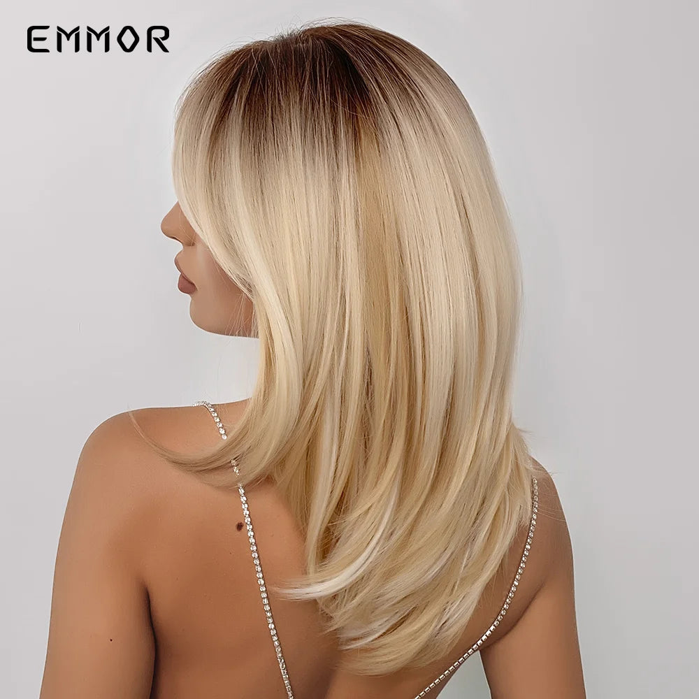 Ombre Brown to Blonde Wigs