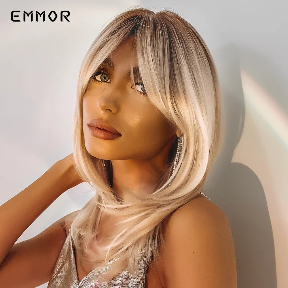 Ombre Brown to Blonde Wigs