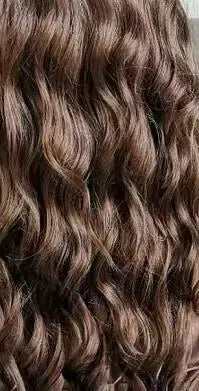 Lydia Long Wavy V Part Black Wig
