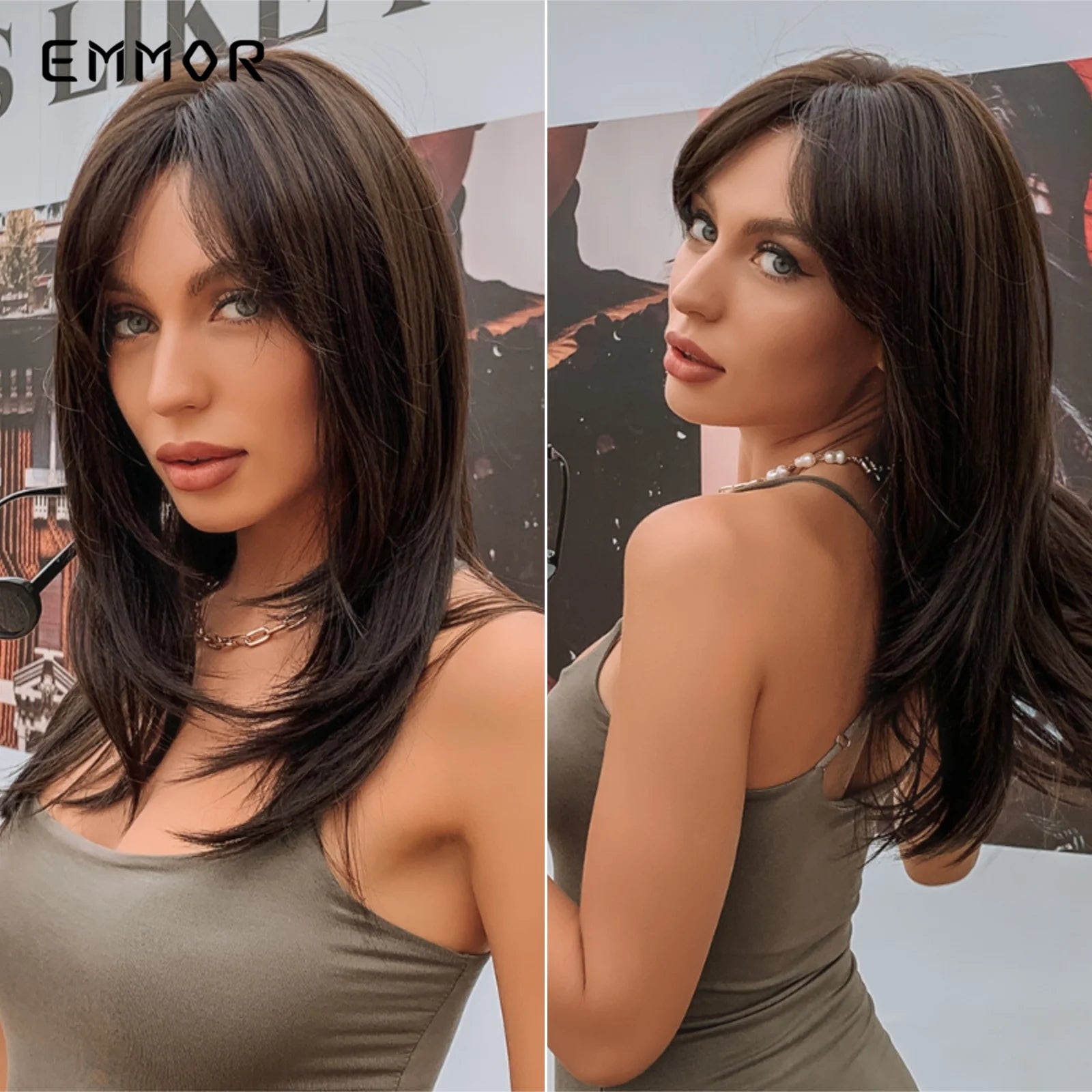Ombre Brown to Blonde Wigs