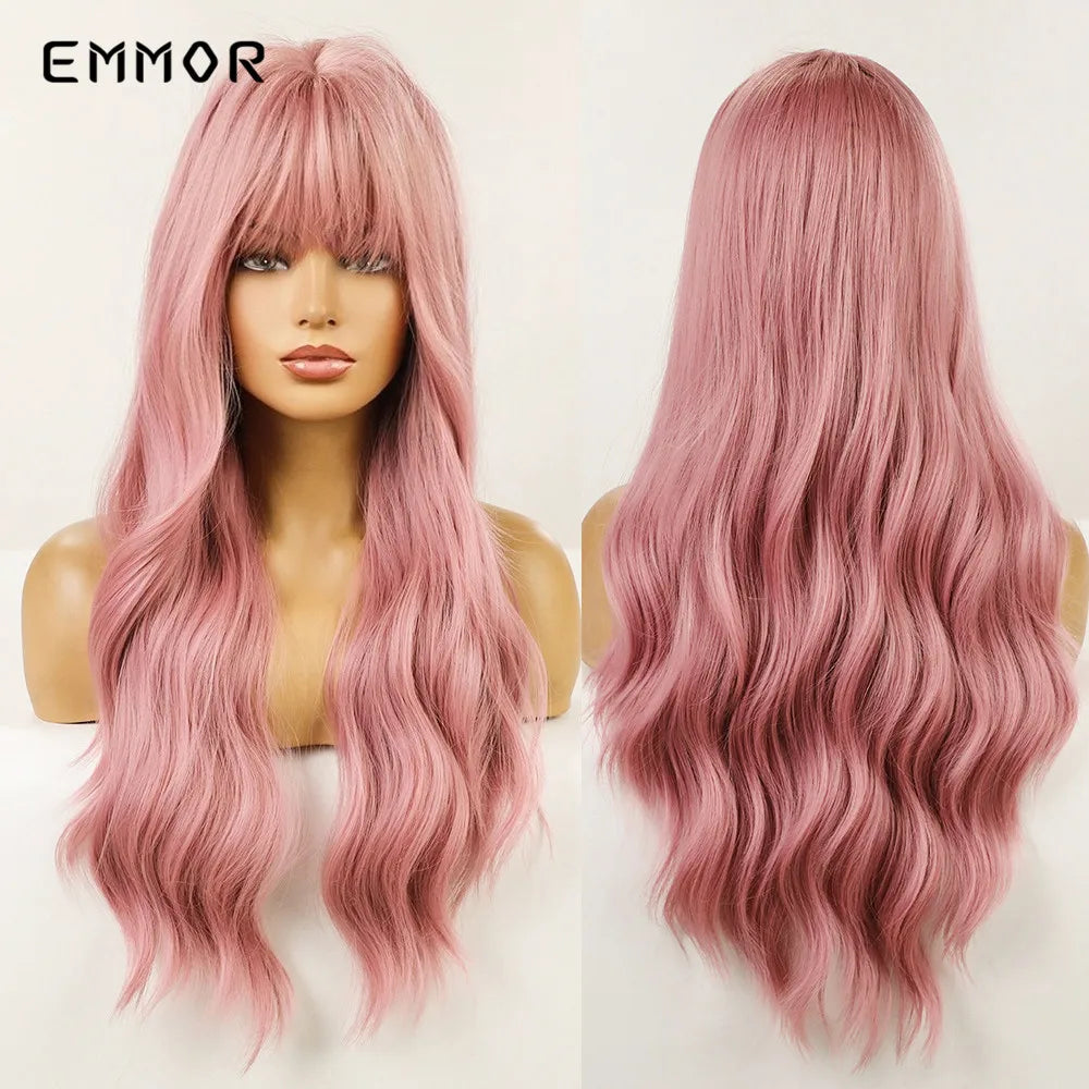 Long Body Natural Pink Wig