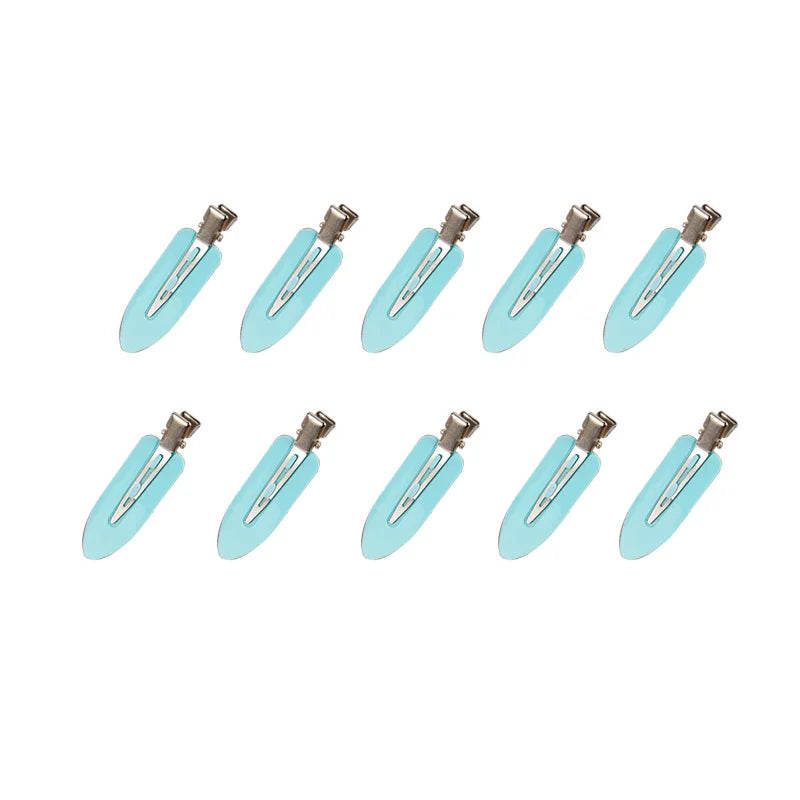 10pcs/set No Crease Basic Hair Clips