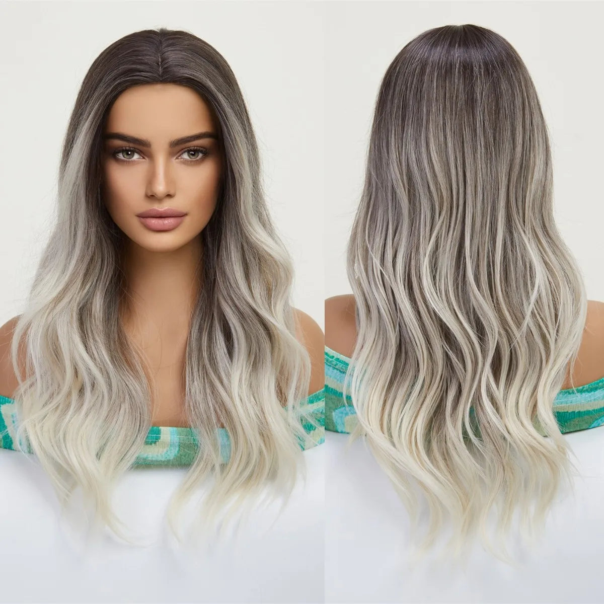 Long Wavy Wigs with Bangs