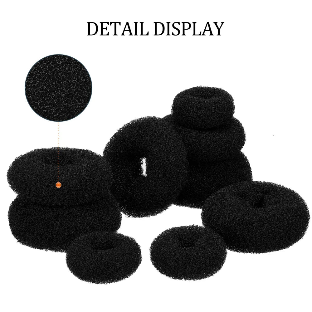 Donut Hair Bun Maker 3Colors Foam Sponge Bun Maker S/M/L Easy Ring Style Bun Hair Styling Tools Accessories For Girls Women