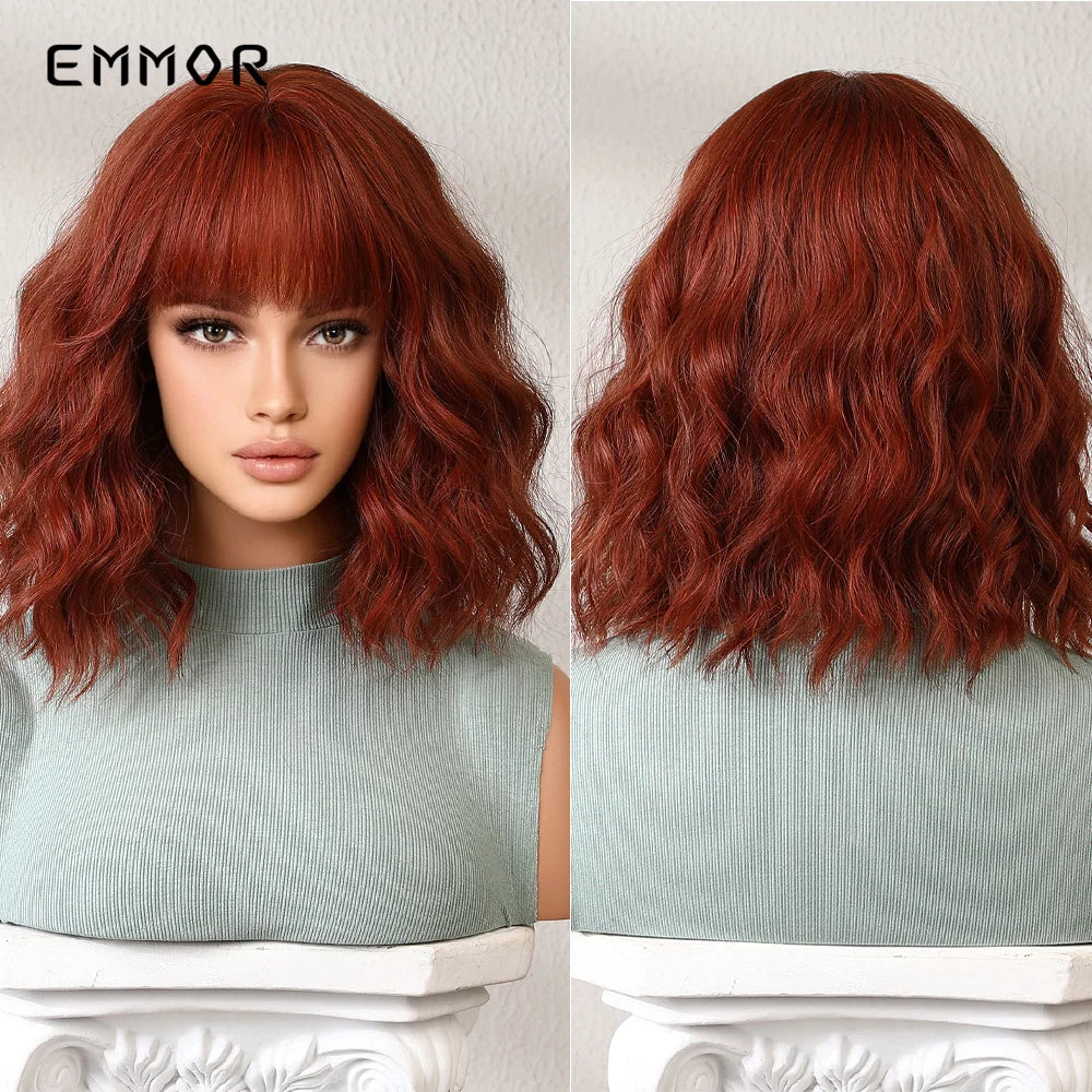 Blonde Brown Short Bob wig