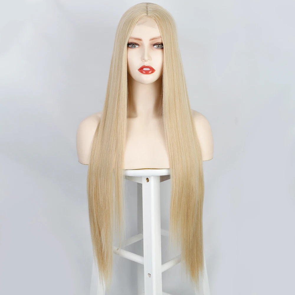 32 Inch Blonde Straight Wig