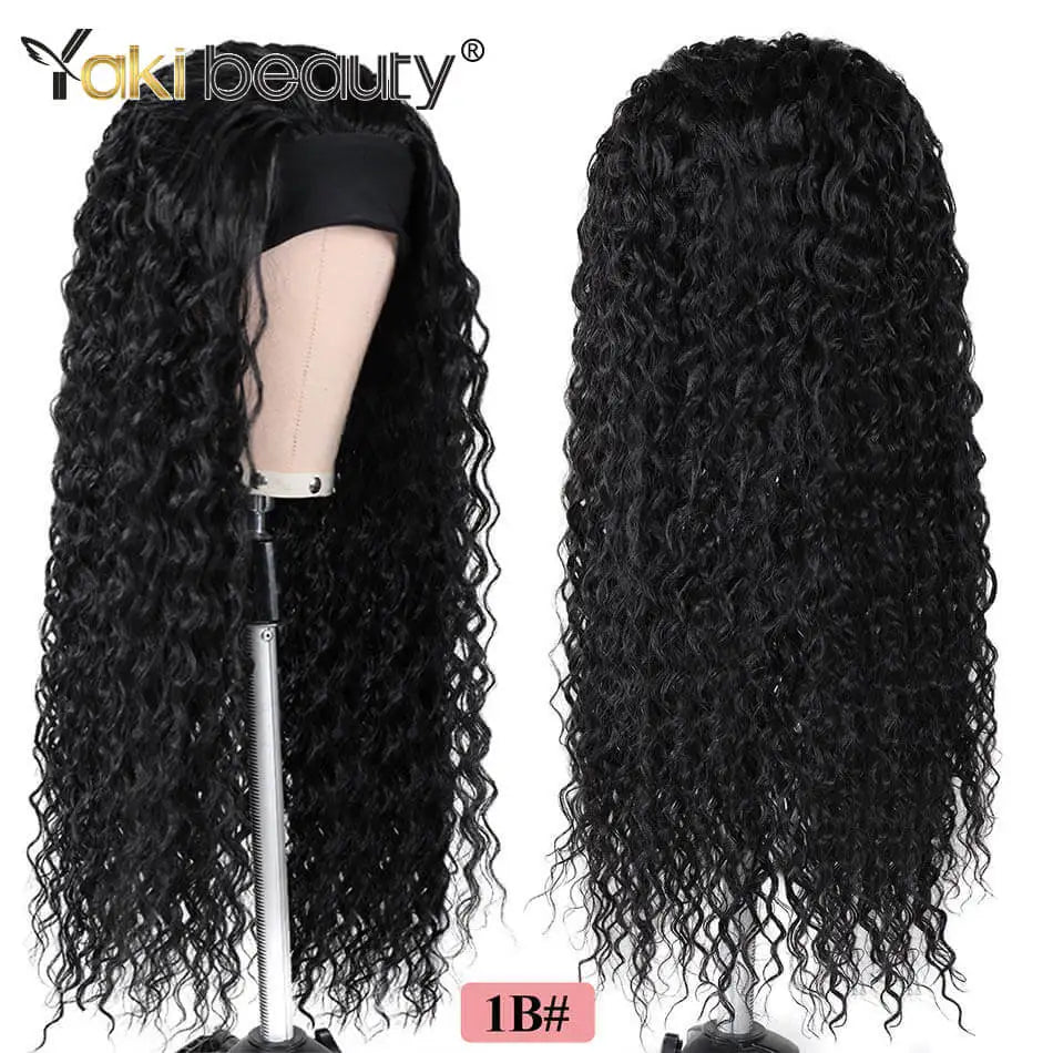 28Inch Synthetic Ice Headband Wig