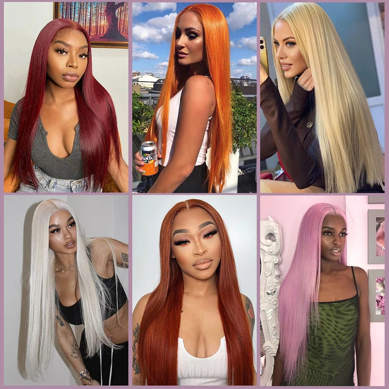 32 Inch Blonde Straight Wig