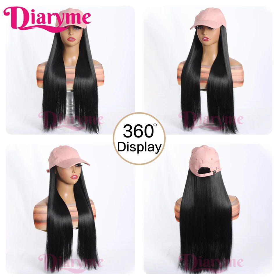 Long Straight Wig with cap