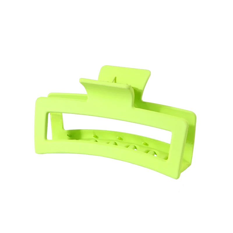 Fashion 13CM Oversized Solid Square Frosted Hair Shark Clip Headdress Hair Accessories Suitable For Women Girls Thick Hair