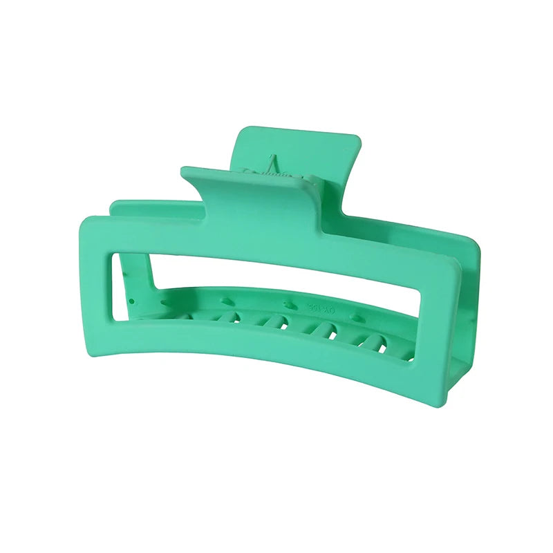 Fashion 13CM Oversized Solid Square Frosted Hair Shark Clip Headdress Hair Accessories Suitable For Women Girls Thick Hair