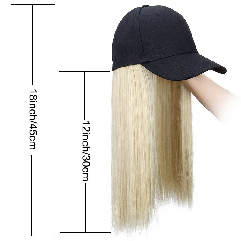 Synthetic 18Inch Long Straight Hat