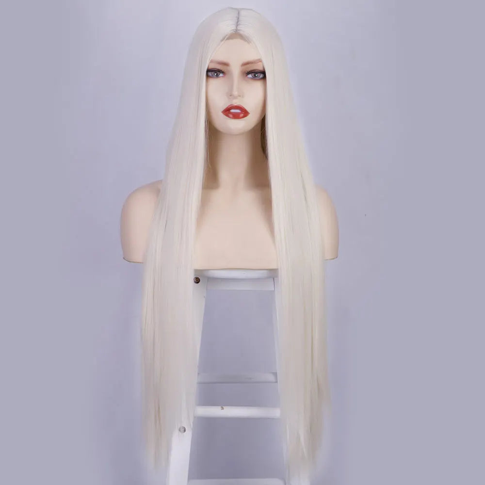 32 Inch Blonde Straight Wig