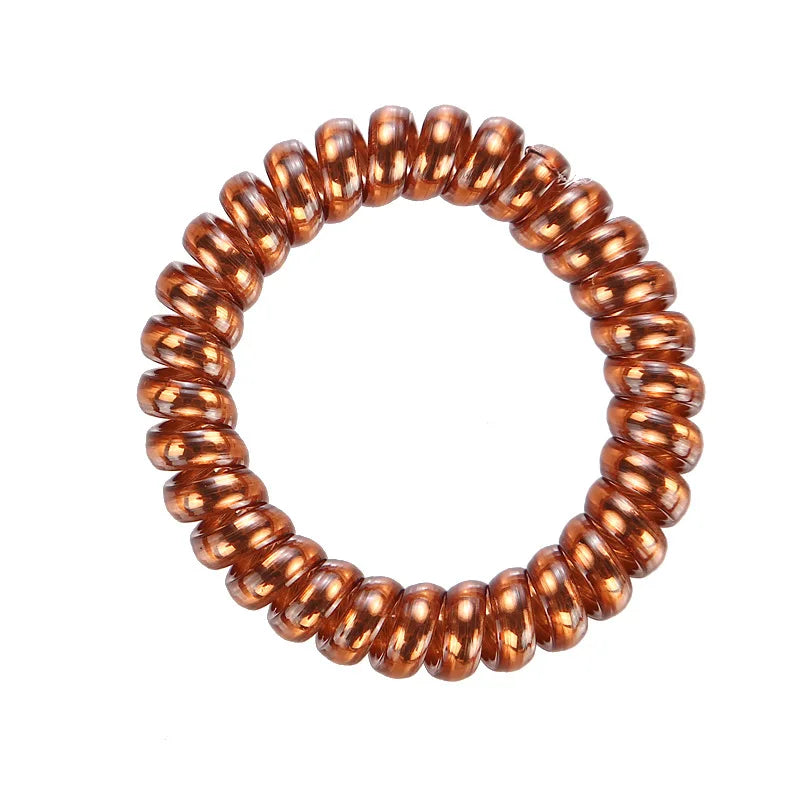 4Pcs/set Telephone Wire Hair Ties