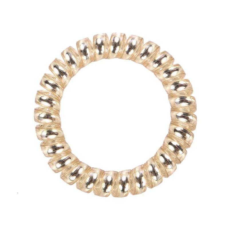 4Pcs/set Telephone Wire Hair Ties