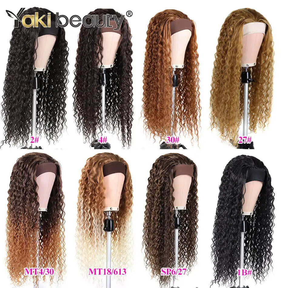 28Inch Synthetic Ice Headband Wig