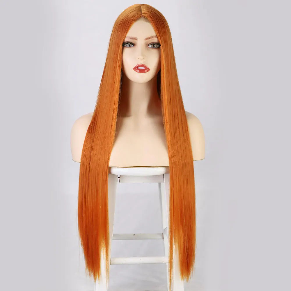 32 Inch Blonde Straight Wig