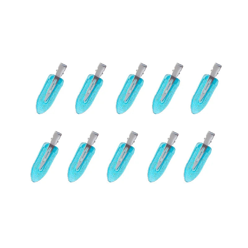 10pcs/set No Crease Basic Hair Clips
