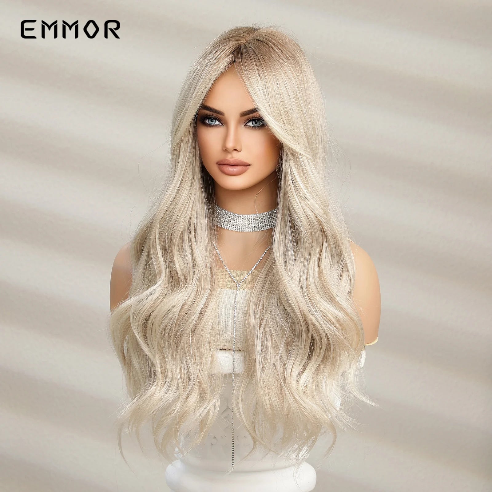 Ombre Black to Light Blonde Hair Wig