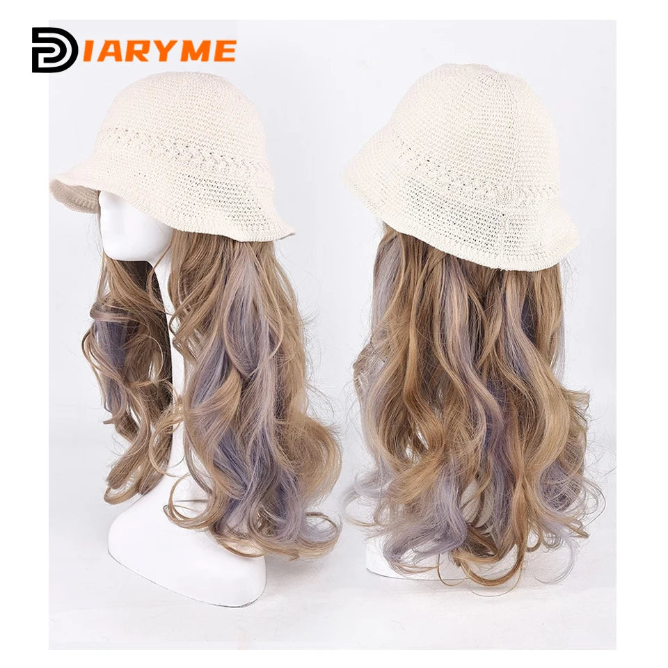 Long Water Waves Hair With Hat