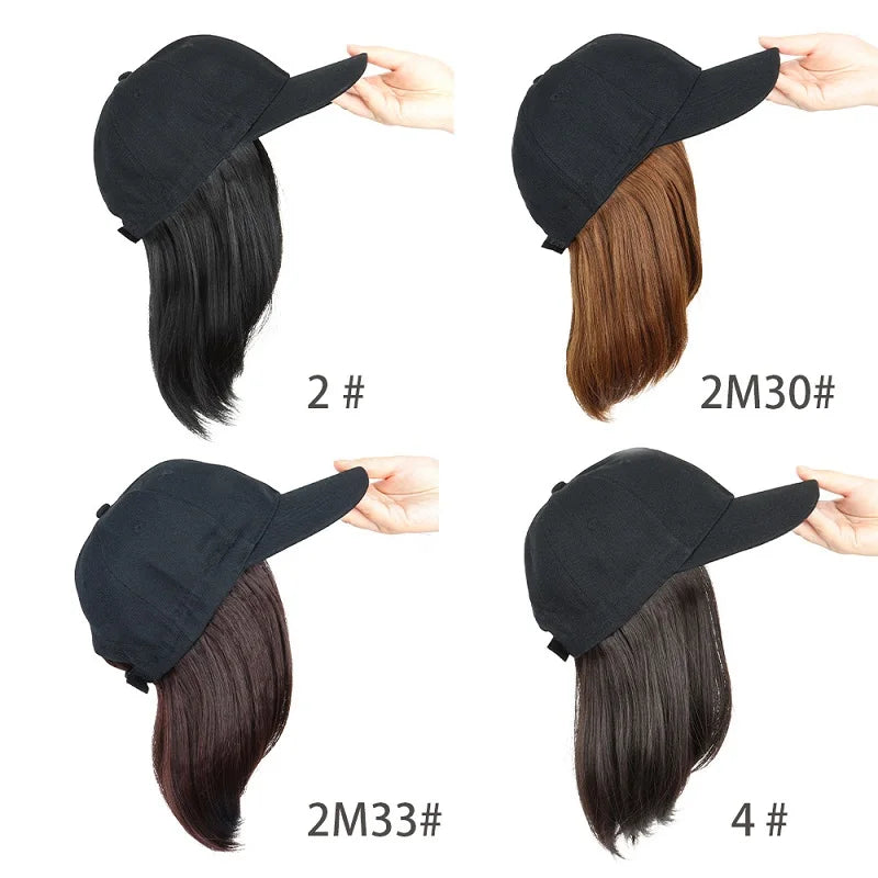 Synthetic Short Straight Bob Hat Wig