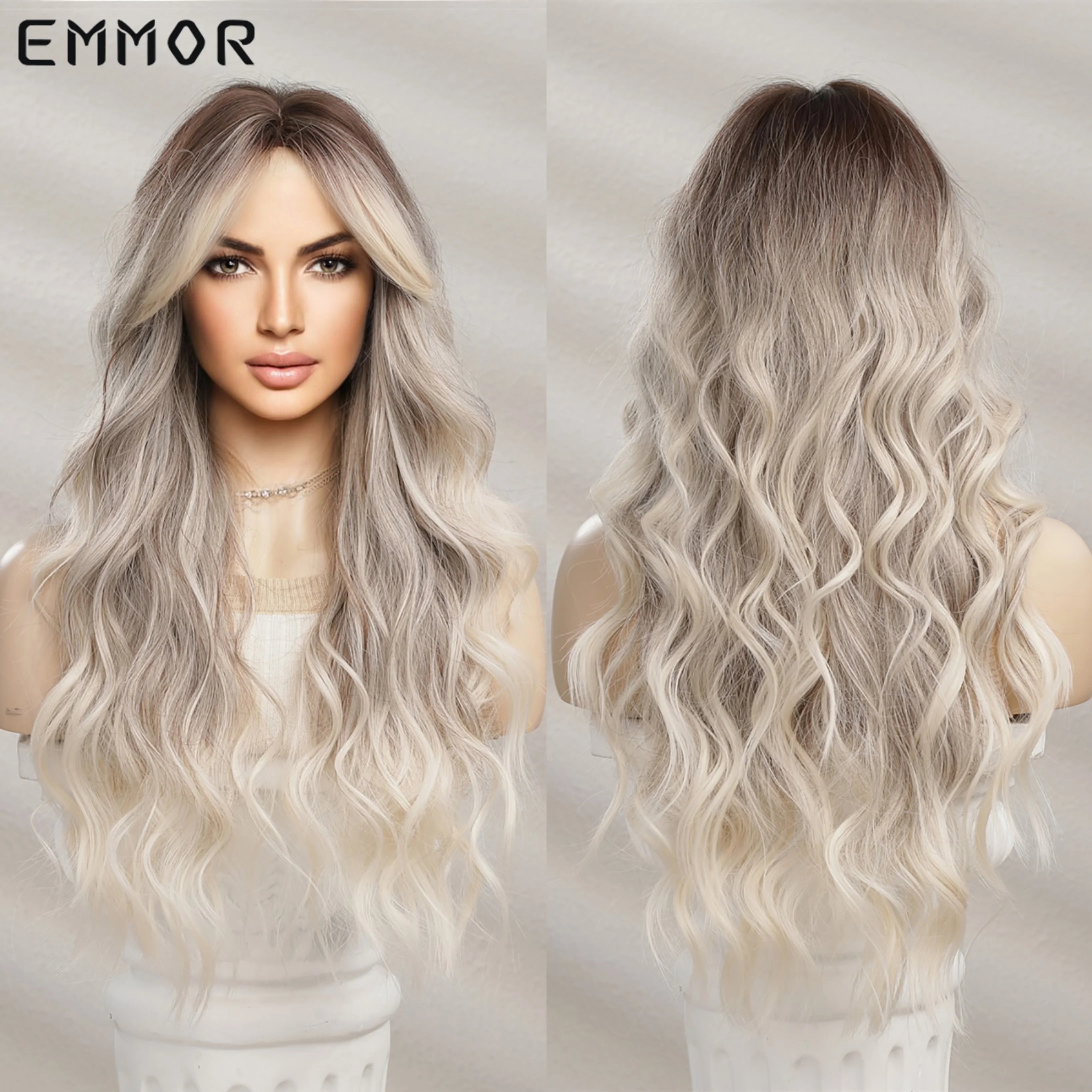 Long Wavy Wigs with Bangs