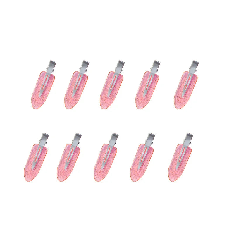10pcs/set No Crease Basic Hair Clips
