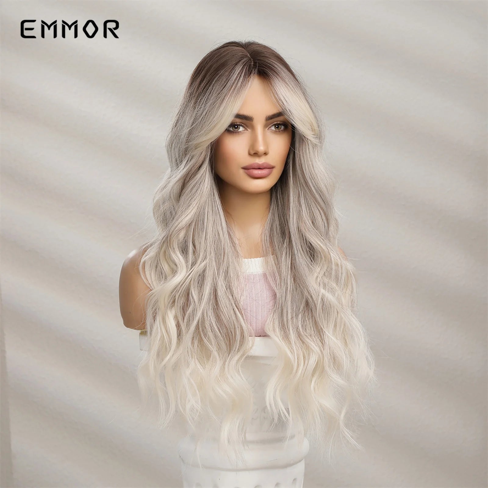 Long Wavy Wigs with Bangs