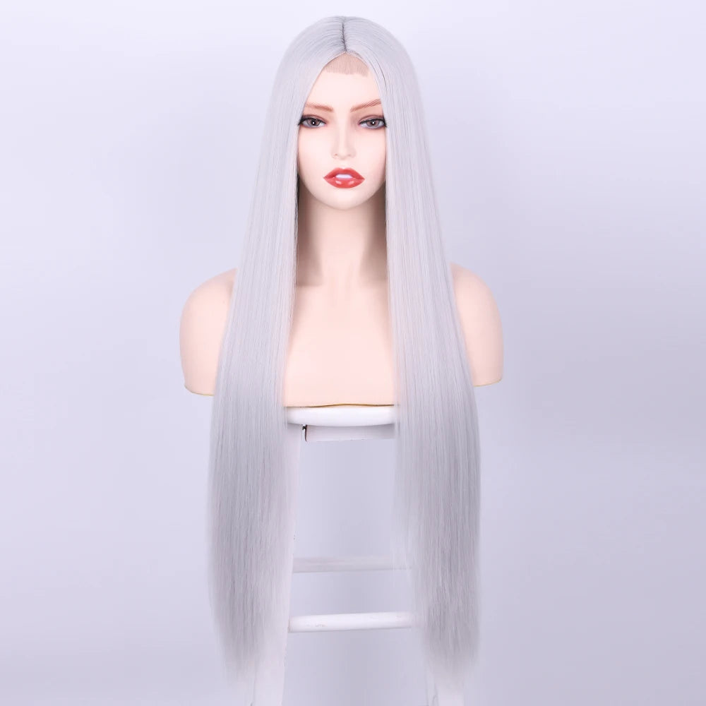 32 Inch Blonde Straight Wig