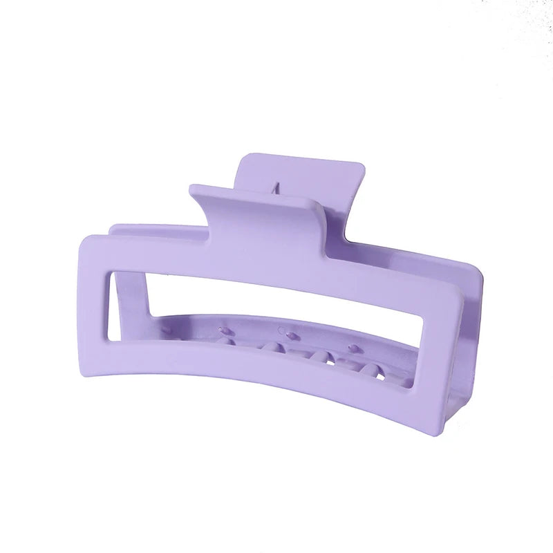 Fashion 13CM Oversized Solid Square Frosted Hair Shark Clip Headdress Hair Accessories Suitable For Women Girls Thick Hair