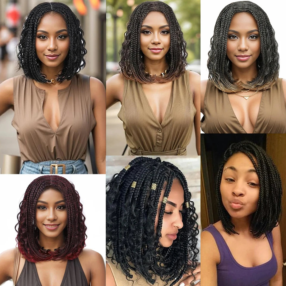 Short Bob Braided Wigs