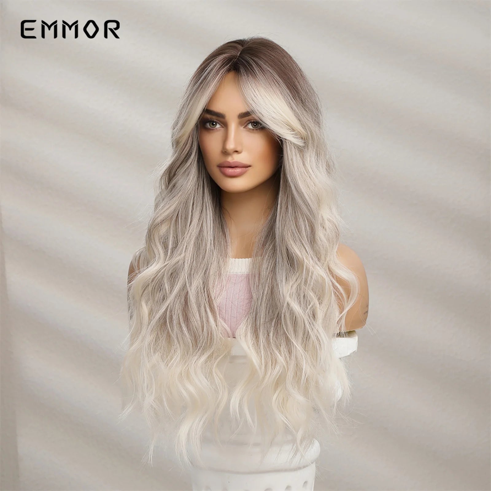 Long Wavy Wigs with Bangs