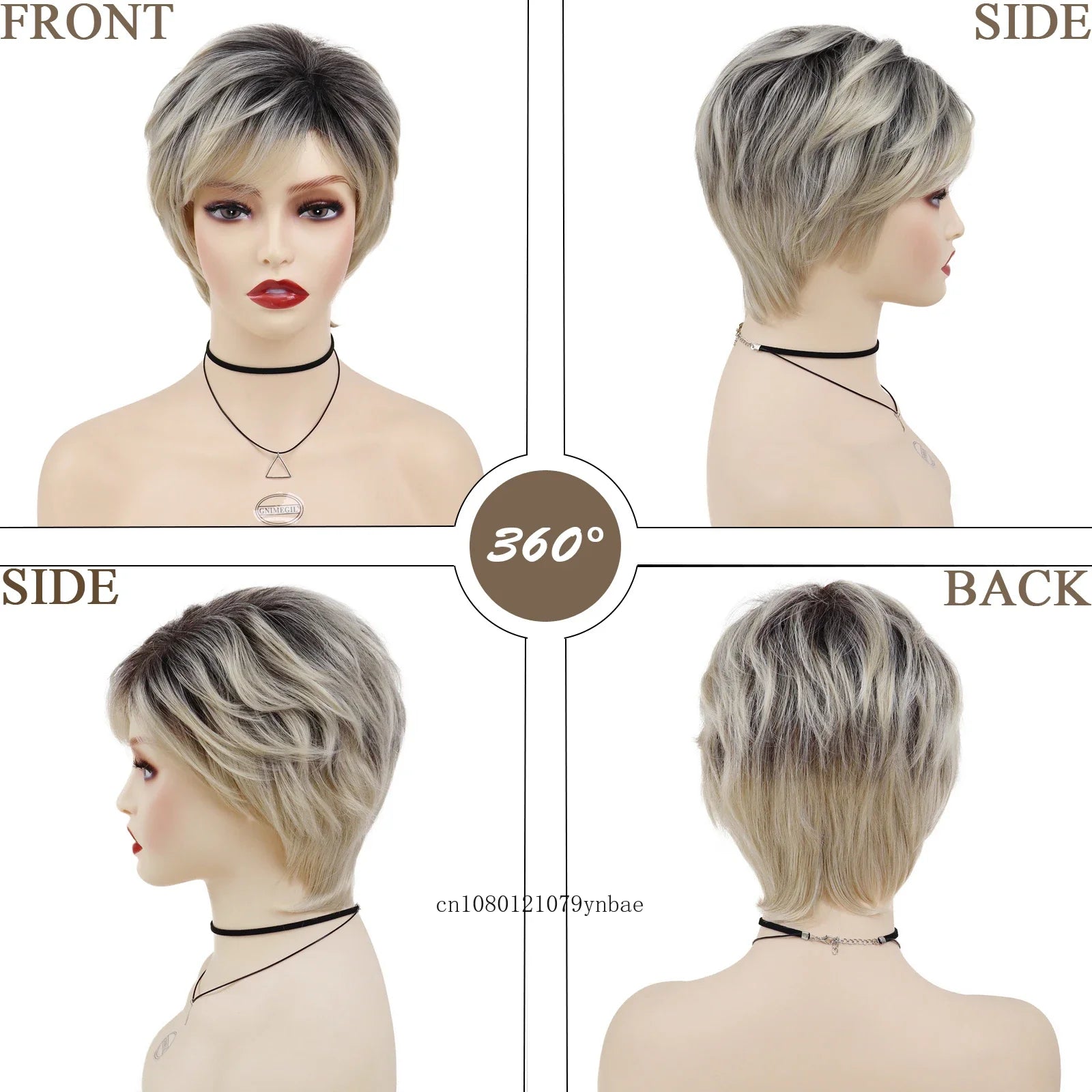 Synthetic Pixie Cut Wig