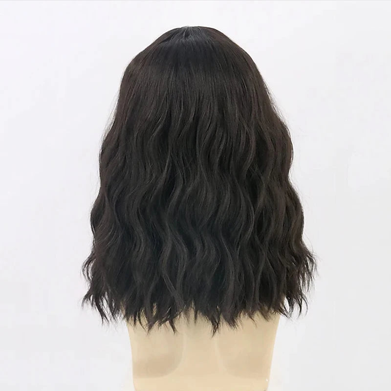 Black Short Curly Wigs for Man