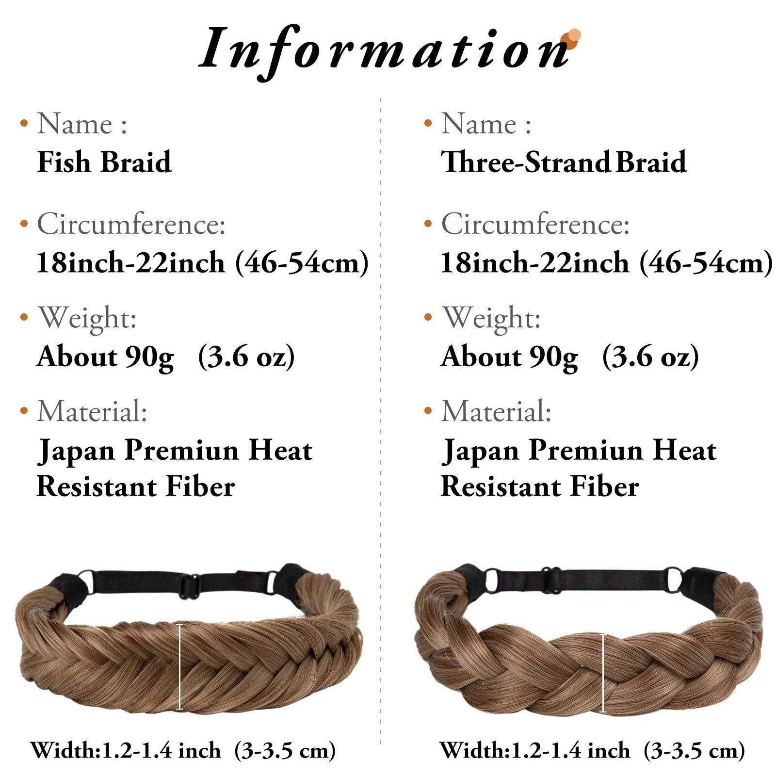 Synthetic Premium Adjustable Handmade Braided Elastic Band Hair Fashion Braiding Hair Headband Headwear For Women